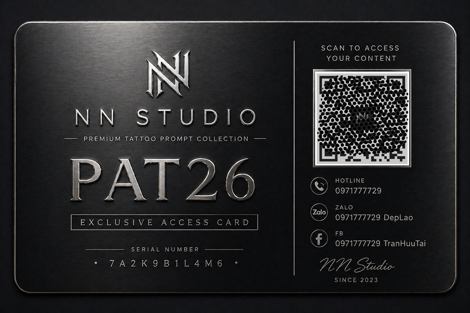 PAT26 Exclusive Access Card